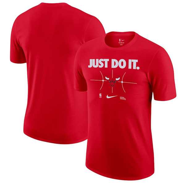 Men's Chicago Bulls Red Just Do It T-Shirt,We sell and wholesale Men's Chicago Bulls Red Just Do It T-Shirt on line form chian!